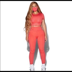 Adidas Ivy Park Coral Tights Size M